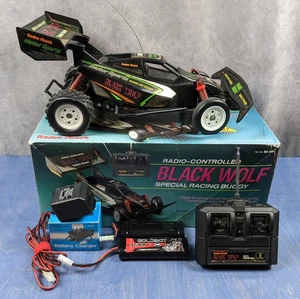 Vintage Radio Shack Black Wolf Special RC Racing Buggy in Box Excellent Working - Picture 1 of 24