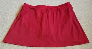 Damen Badeanzug - LANDS' END - dunkelrot Nylon Stretch Swim Skort - 14 - Bild 1 von 5