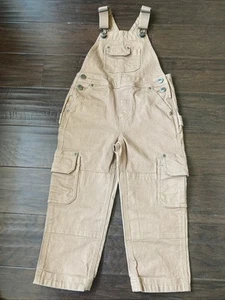 Duluth Trading Overalls Youth Size 4T Kids Brown Canvas Heirloom Gardening Bib - Picture 1 of 13