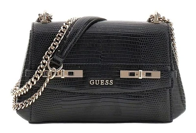 GUESS Melinda Mini Convertible Xbody Flap Bag Schultertasche Tasche Black Neu - Bild 1 von 3