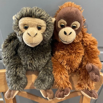 KORIMCO Plush MONKEY Toys x 2 STUFFED ANIMALS Very Cute! 30cm tall - image 1 of 4