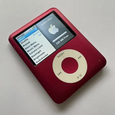 Apple iPod Nano A1236 8 GB - 3rd Generation Media Player - Red (MB257) - Image 1 of 4