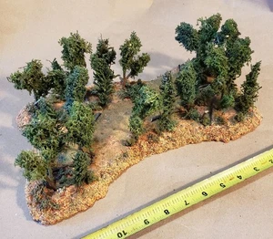 Forest Path Terrain for Wargames, HO Scale Model Train Scenery Layouts, Trees - Picture 1 of 5