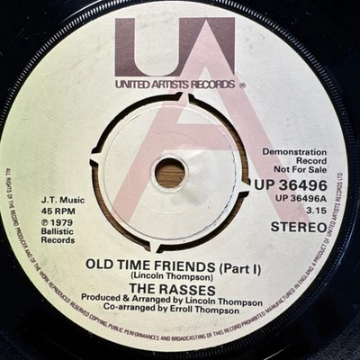 THE RASSES Old Time Friends Part I II UNITED ARTISTS UP36496 1979 Demo EX - Image 1 of 4