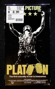 Platoon (1986) Charlie Sheen War Movie VHS 1988 Factory Sealed Arches Watermark - Picture 1 of 7