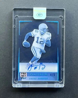 2023 LEAF PRO SET PURE SIGNATURE PLATINUM AUTO PACKERS - AARON RODGERS - Image 1 of 2