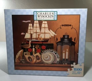 2006 Charles Wysocki 1000 pc. Jigsaw Puzzle"FORGET ME NOT" Hasbro/MB 04679-Z31 - Picture 1 of 9