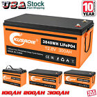 12V 200Ah Lithium Lifepo4 Battery 8000+ Deep Cycle Built-In 200A Bms For Rv Oem