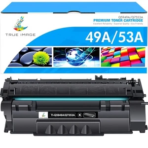 TRUE IMAGE Compatible Toner Cartridge Replacement for HP 49A Q5949A 53A Q7553A 4 - Picture 1 of 8