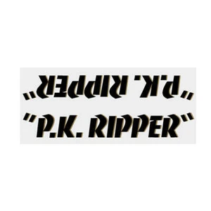 SE Racing - P.K. Ripper down tube decal - black w/gold shadow - Picture 1 of 1