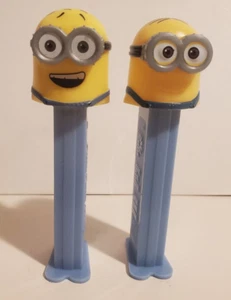 DESPICABLE ME MINIONS ANIMATED CHARACTERS PEZ DISPENSER LOT/2 LOOSE NO CANDY - Picture 1 of 3