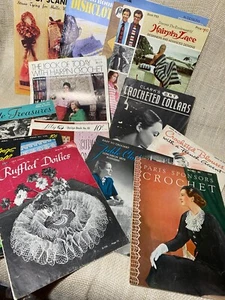 BIG LOT Crochet, Lace Patterns: Fashion, Cutwork, Hairpin, Lily, Collar, doily - Picture 1 of 6