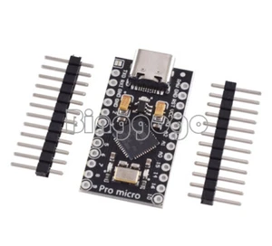 ATmega32U4 Pro Micro Controller Board for Arduino Pro Micro Type-C USB 5V - Bild 1 von 6