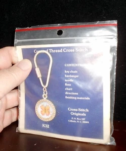 CROSS STITCH Kit ~ Cross-Stitch Orig~ Bargain Price~ Keychain~ Nice! ~ Butterfly - Picture 1 of 3