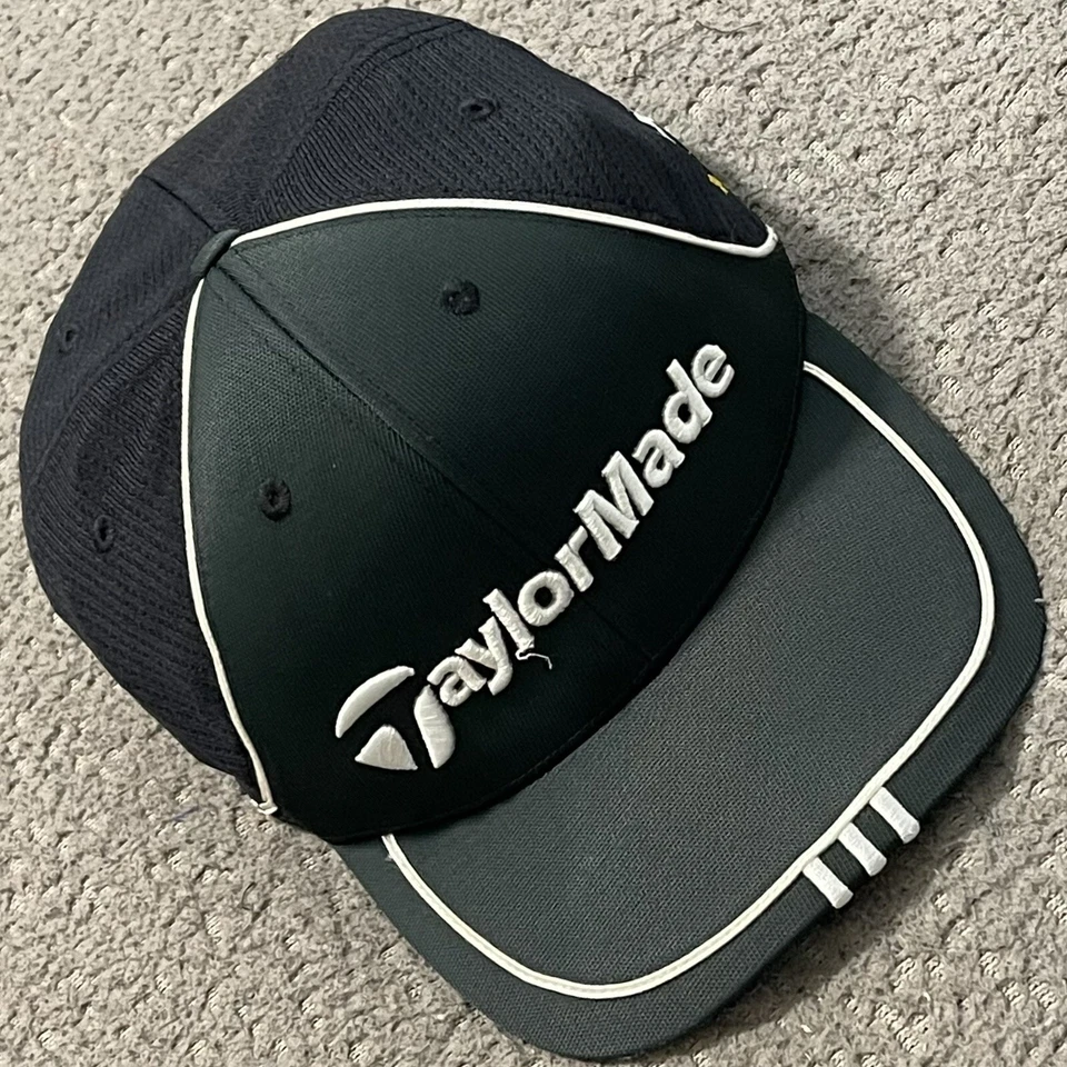 Кепка для гольфа мужская Taylor Made L/XL Gren черная 3D вышитый логотип Adidas - Изображение 1 из 4