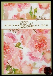 Pink Roses Flowers For Both of You - Anniversary Greeting Card - NEW W/ TRACKING - Picture 1 of 3