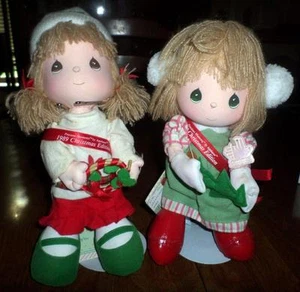 1988 & 89 Precious Moments Christmas Edition Dolls Annie Missy by Applause BC - Picture 1 of 4