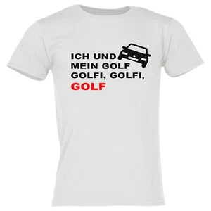 Ich und mein golf Golfi Golfi Golf Unisex Größe 2xl Weiß auto Golf funshirt - Bild 1 von 1