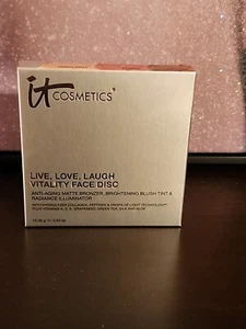 IT Cosmetics Live Love Laugh Vitality Face Disc ANTI AGING • 0.54 Oz New - Picture 1 of 3