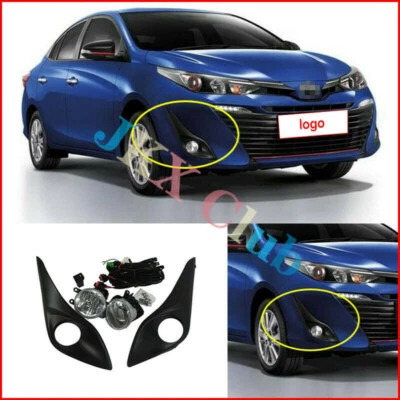 For Toyota Yaris Sedan Ativ 2017 2018 2019 Bumper Fog Lamp Complete Wiring Kit - Image 1 of 4