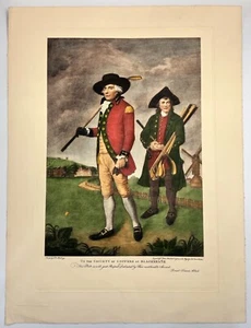 1790 la Società dei Goffer a Blackheath Stampa Abbott 17,5" x 23,5" - Foto 1 di 11