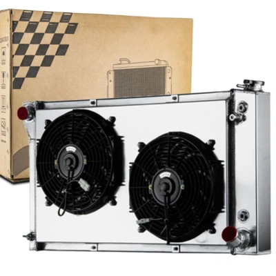 4 Row Radiator Shroud Fan Fit 1967-72 70 Chevrolet C & K C20 C10 C30 GMC Pickup - Image 1 of 4