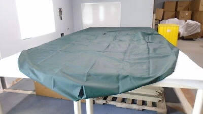 WESTLAND V118X-S37 V-HULL RUNABOUT O/B MOORING COVER GREEN 211" L X 130" W BOAT - Image 1 of 4