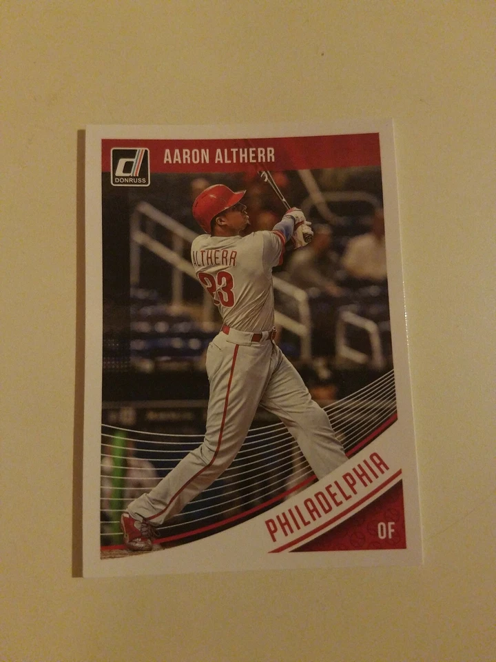 2018 Donruss Aaron Altherr #124 Philadelphia Phillies Panini - Image 1 of 1