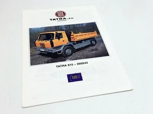 Tatra 815 260S43 19 255 2000 4x4,1 hoja informativa folleto - Imagen 1 de 1