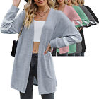 Long Sleeve womens cardigan loose shawl winter tops oversized sweaters office