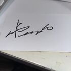 Her Kyung Seo Signed 3x5 index Card