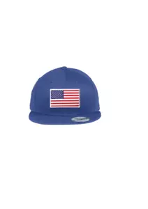 Cappello/cappello ROYAL New Era NE400 9Fifty con bordo bianco bandiera USA tesa piatta posteriore a scatto - Foto 1 di 4