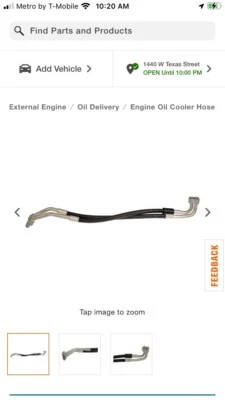 Conjunto de entrada y salida de línea de enfriador de aceite Ford Expedition 1997-2002 Dorman Foto 1 de 2