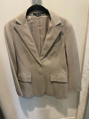 Chaqueta de cuero clásica para mujer Theory talla mediana Foto 1 de 4