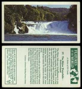 The Rhine Waterfalls #37 Features Of The World 1984 Brooke Bond Tea Card - Picture 1 of 1