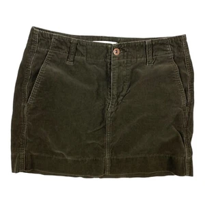 Uniqlo Ines De La Fressange Womens Size 0 Corduroy Skirt Brown Mini Short - Picture 1 of 5