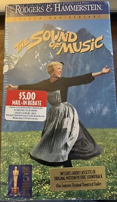 THE SOUND OF MUSIC ON VHS SEALED, WITH AUDIO CASSETTE OF ORIGINAL SOUNDTRACK NIB - Image 1 of 4