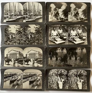 8 Vintage Early 1900s Keystone Stereoview Cards, Central America, Caribbean - Picture 1 of 4