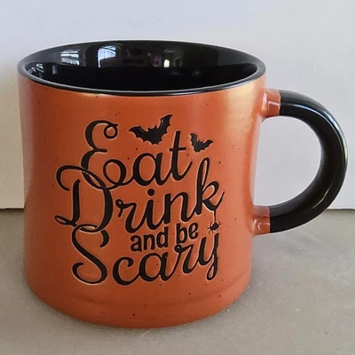 Кружка для Хэллоуина Global Design Connections Eat Drink Be Scary кофейная чашка оранжевая - Изображение 1 из 4