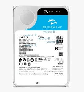 Seagate SkyHawk AI ST24000VE002 Hard drive 24 TB internal 3.5" ST24000VE002 - Picture 1 of 3