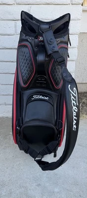 Titleist Golf Limited Edition Jet Black/Red Tour Bag - Image 1 of 4