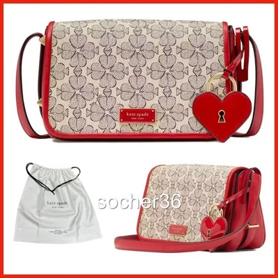 KATE SPADE LIV SPADE FLOR REVESTIDA LONA PEQUENA ABA TIRACOLO COM BOLSA DE PÓ NOVA COM ETIQUETAS US$ 348 - Imagem 1 de 4