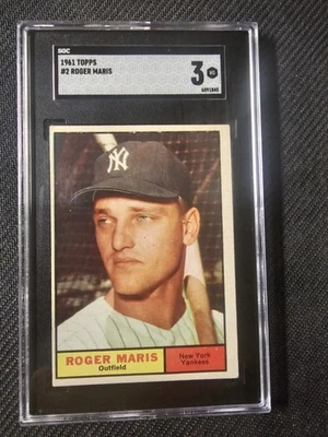 1961 Topps Roger Maris #2 SGC 3 Foto 1 de 2