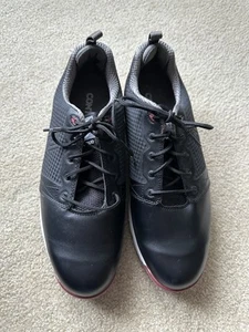 Scarpe da golf uomo FootJoy Contour Fit 54098 nuove senza etichette (nero/bianco/rosso) / 9 M - Foto 1 di 24