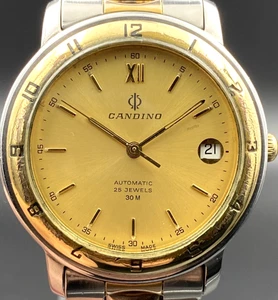 🇨🇭  Candino Automatic Watch ETA 2824-2 Swiss Made 25 Jewels 30m Men's Vintage - Picture 1 of 13