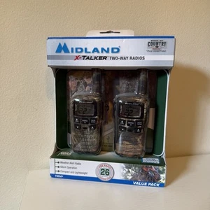 Midland X-Talker T35VP radios bidirectionnelles 22 canaux et jusqu'à 26 miles de portée neuf camouflage - Photo 1/3
