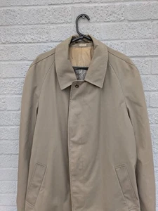 Diolen XL Tan Made In West Germany Vintage Lined Trench Coat - Picture 1 of 21