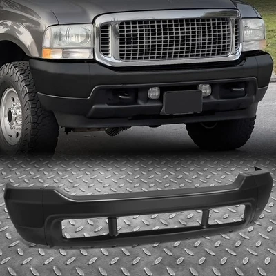 Barra frontal preta para-choque sem furos de moldagem para 00-04 Ford F250 F350 Superduty - Imagem 1 de 4