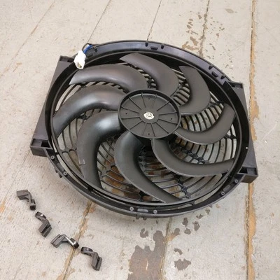 Ventilador de radiador Ford F700 1981 14 pulgadas Super Duty 12 V refrigeración automotriz estándar Foto 1 de 4