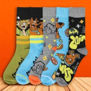 Scooby Doo & Gang 5 Pair Men's Crew Socks - Picture 1 of 8